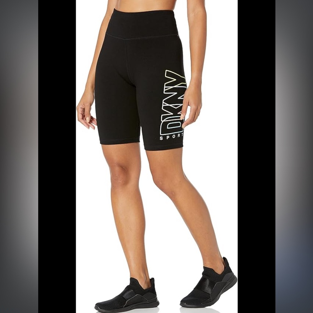 DKNY Donna Karen Fitness Women Bike Short Pants Stretch Sportswear (Size S) NWT